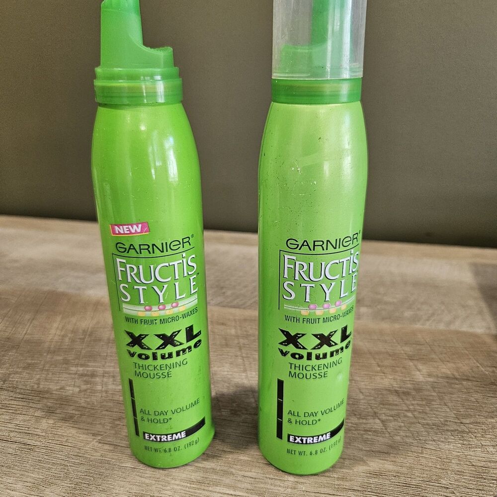 2x GARNIER Fructis Style XXL Volume Thickening Mousse Extreme 6.8 Oz New